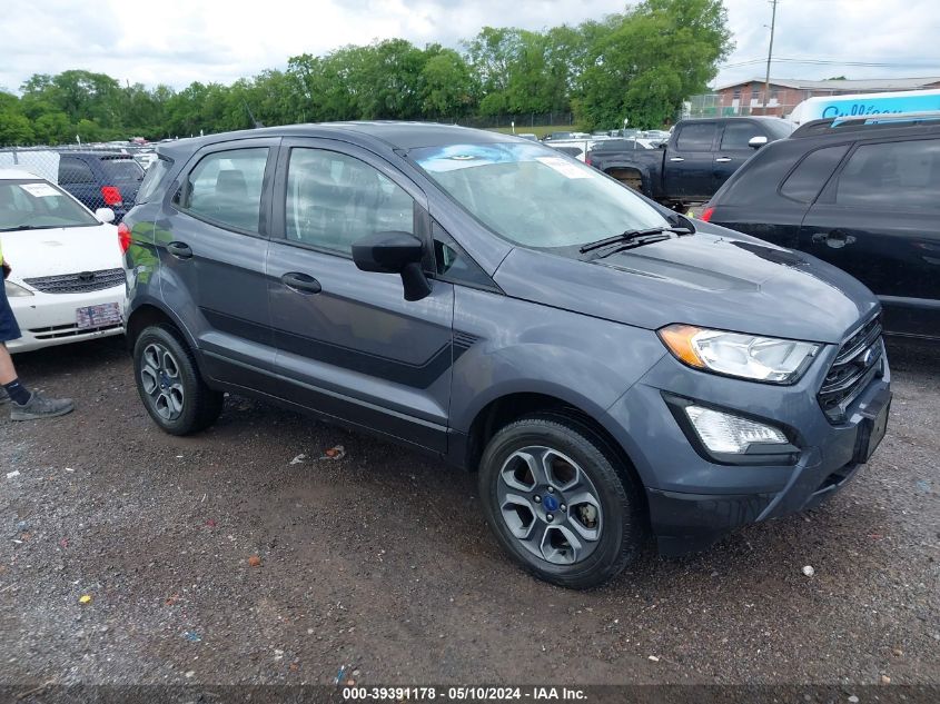 2022 Ford Ecosport S VIN: MAJ6S3FL4NC467604 Lot: 39391178