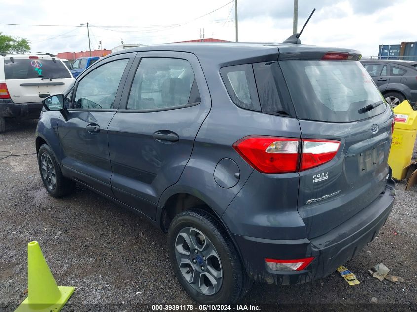 2022 Ford Ecosport S VIN: MAJ6S3FL4NC467604 Lot: 39391178