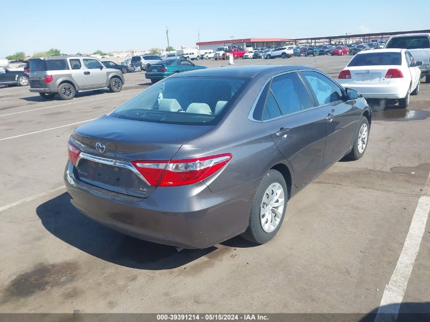 2015 Toyota Camry Le VIN: 4T1BF1FK3FU088805 Lot: 39391214