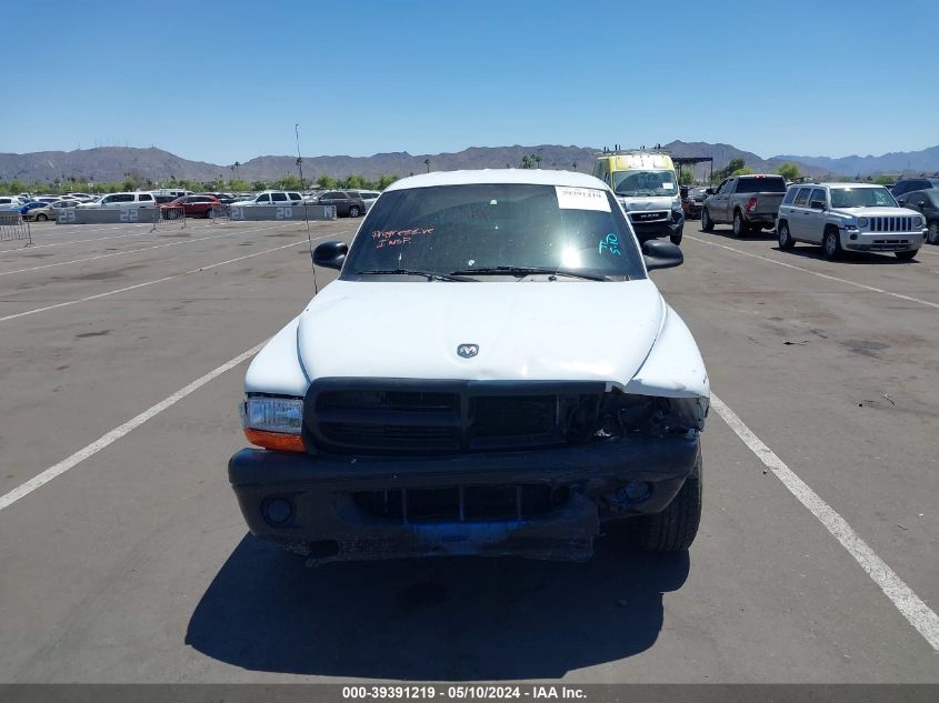 2000 Dodge Dakota Slt/Sport VIN: 1B7GL2AX2YS772190 Lot: 39391219