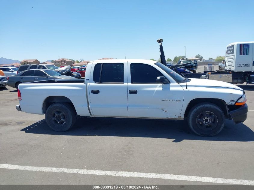 2000 Dodge Dakota Slt/Sport VIN: 1B7GL2AX2YS772190 Lot: 39391219