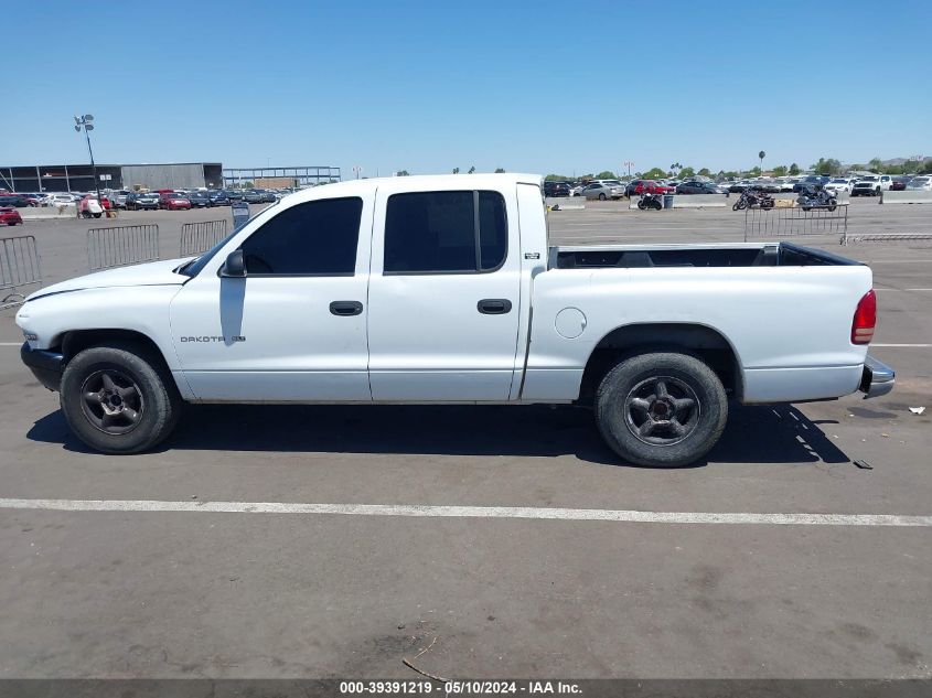 2000 Dodge Dakota Slt/Sport VIN: 1B7GL2AX2YS772190 Lot: 39391219