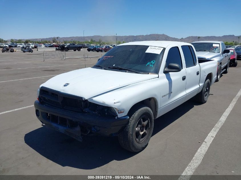 2000 Dodge Dakota Slt/Sport VIN: 1B7GL2AX2YS772190 Lot: 39391219