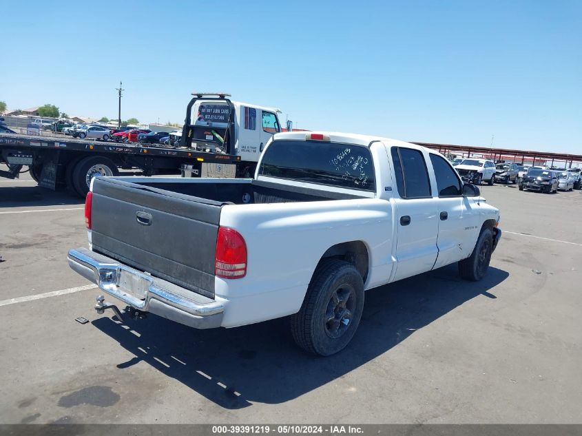 2000 Dodge Dakota Slt/Sport VIN: 1B7GL2AX2YS772190 Lot: 39391219