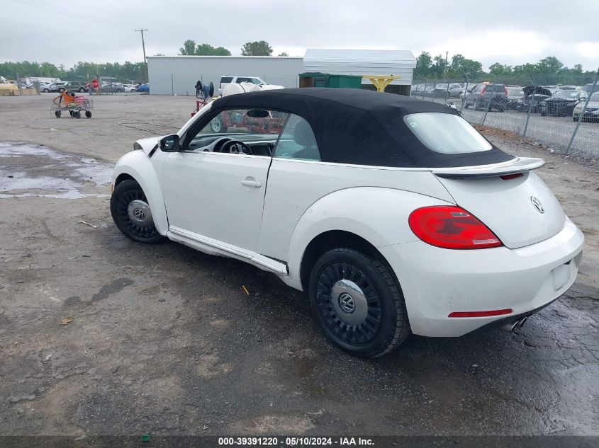 2013 Volkswagen Beetle 2.5L VIN: 3VW5X7AT3DM832337 Lot: 39391220