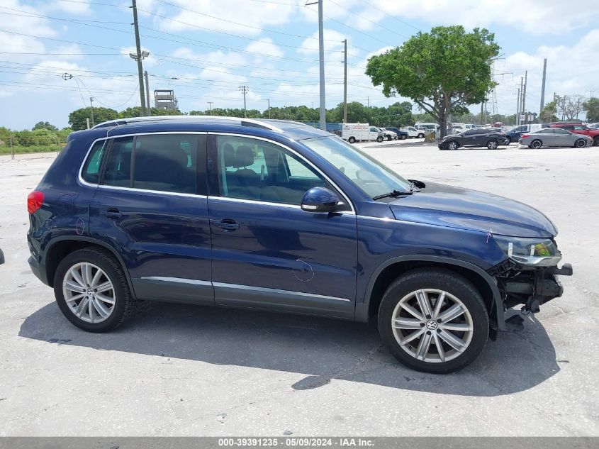 2014 Volkswagen Tiguan Se VIN: WVGAV3AX6EW617454 Lot: 39391235