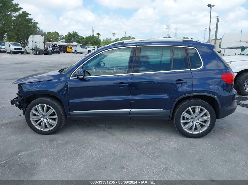 2014 Volkswagen Tiguan Se VIN: WVGAV3AX6EW617454 Lot: 39391235