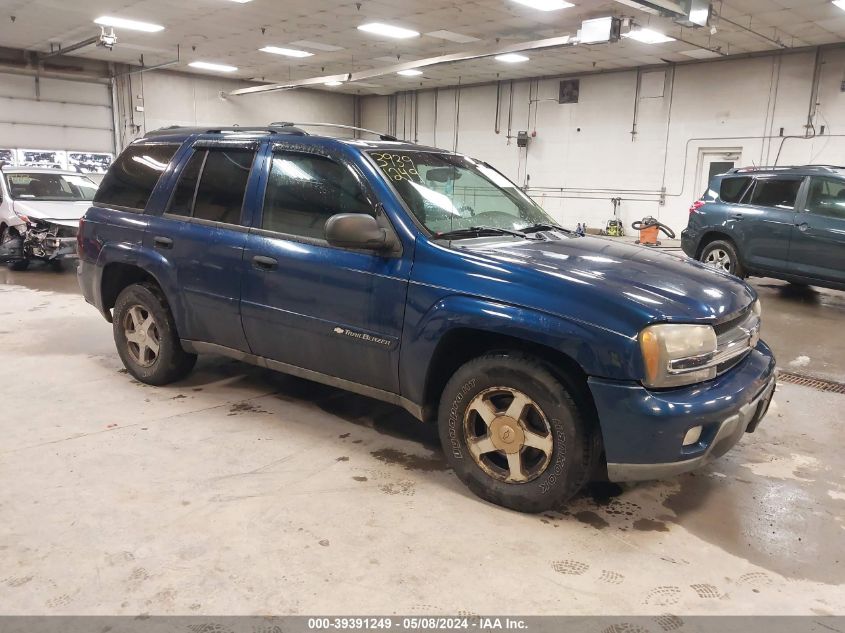 2003 Chevrolet Trailblazer Lt VIN: 1GNDT13S732287400 Lot: 39391249