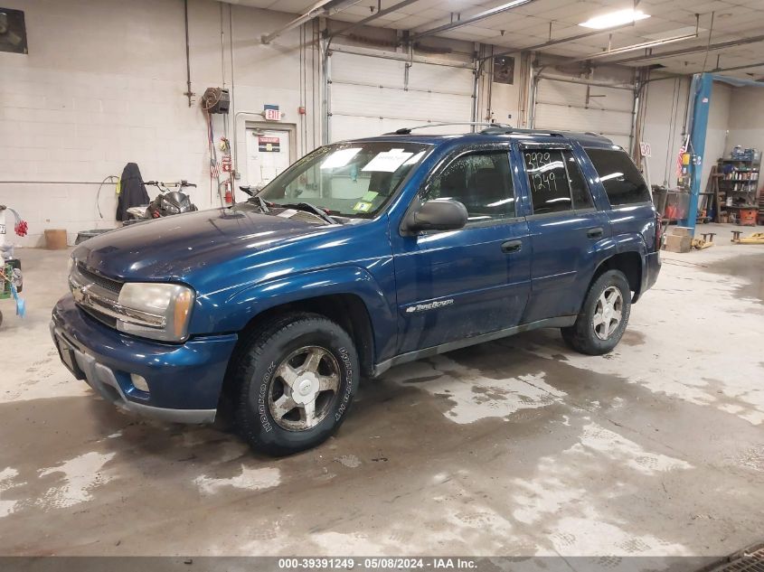 2003 Chevrolet Trailblazer Lt VIN: 1GNDT13S732287400 Lot: 39391249