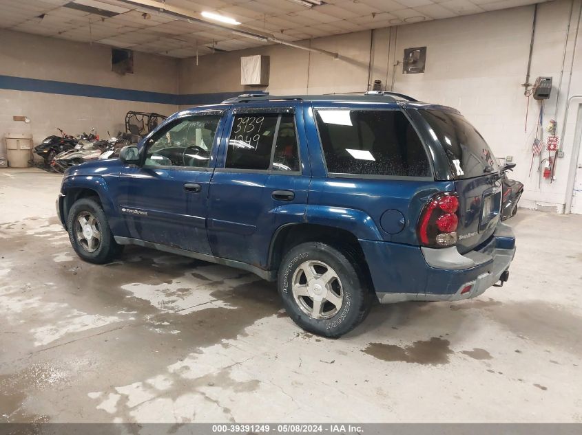 2003 Chevrolet Trailblazer Lt VIN: 1GNDT13S732287400 Lot: 39391249