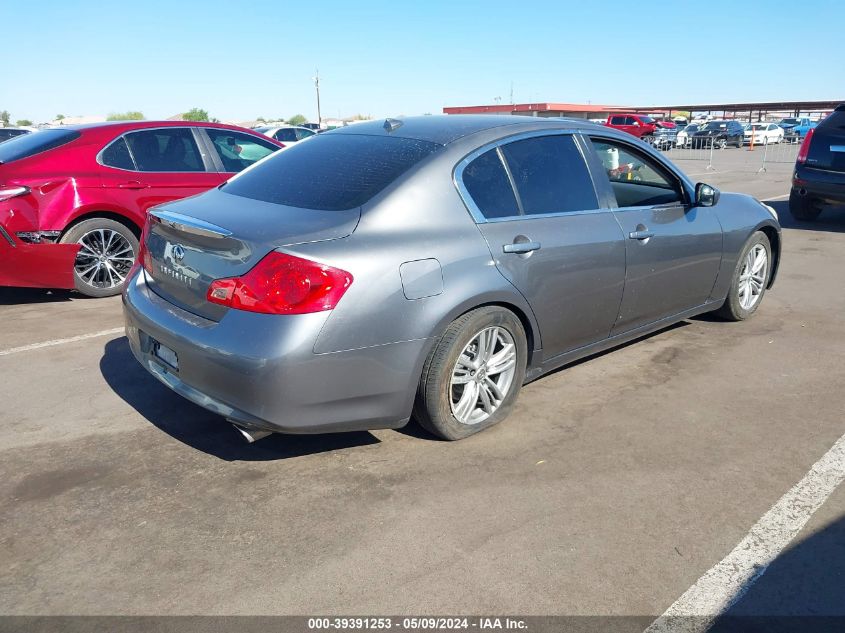 2012 Infiniti G25 Journey VIN: JN1DV6AP3CM813074 Lot: 39391253