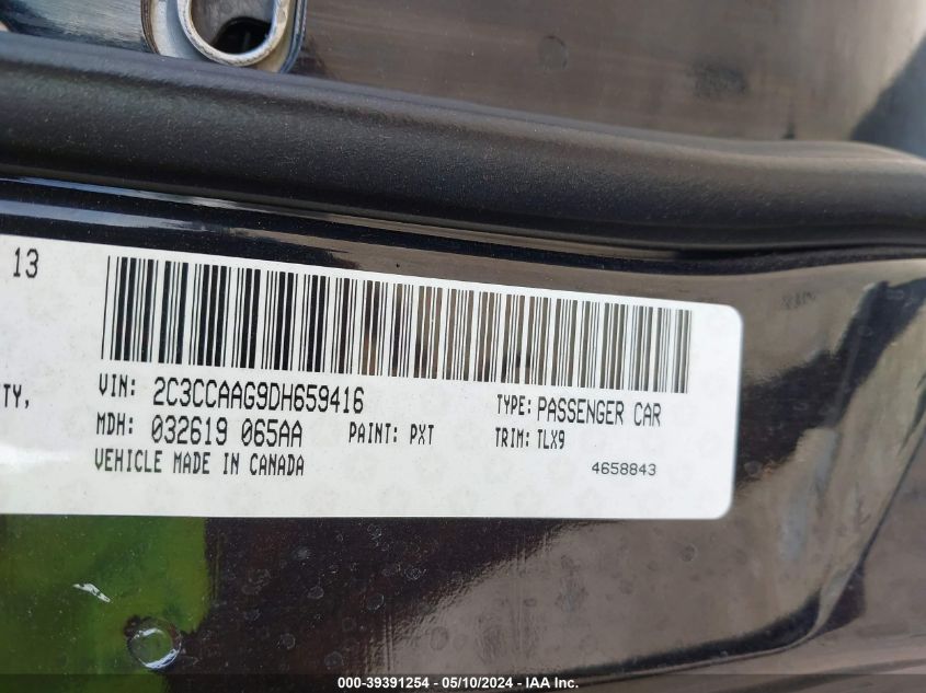 2013 Chrysler 300 Motown VIN: 2C3CCAAG9DH659416 Lot: 39391254