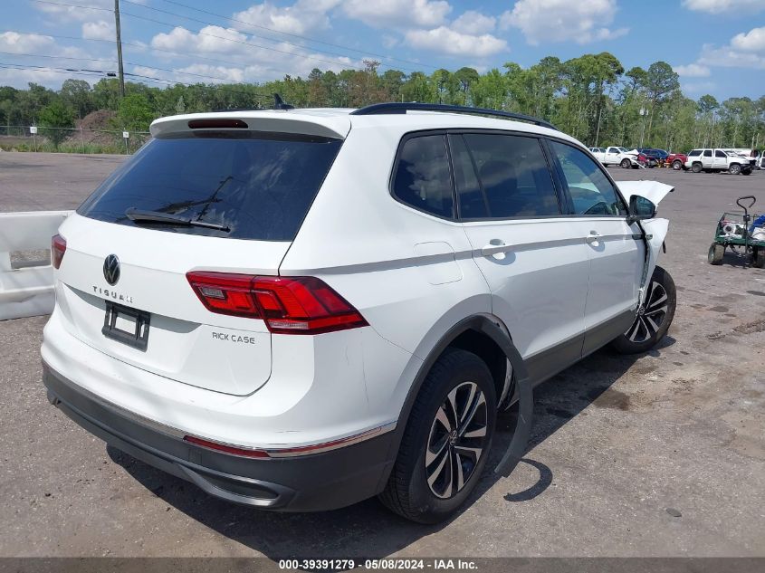 2022 Volkswagen Tiguan 2.0T S VIN: 3VV1B7AX3NM120397 Lot: 39391279