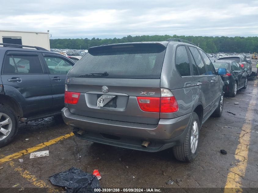 2004 BMW X5 3.0I VIN: 5UXFA13514LU46214 Lot: 39391288