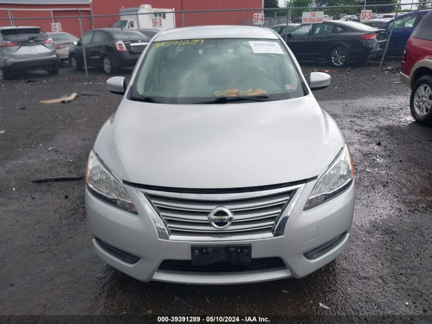 2013 Nissan Sentra Sv VIN: 3N1AB7APXDL752772 Lot: 39391289