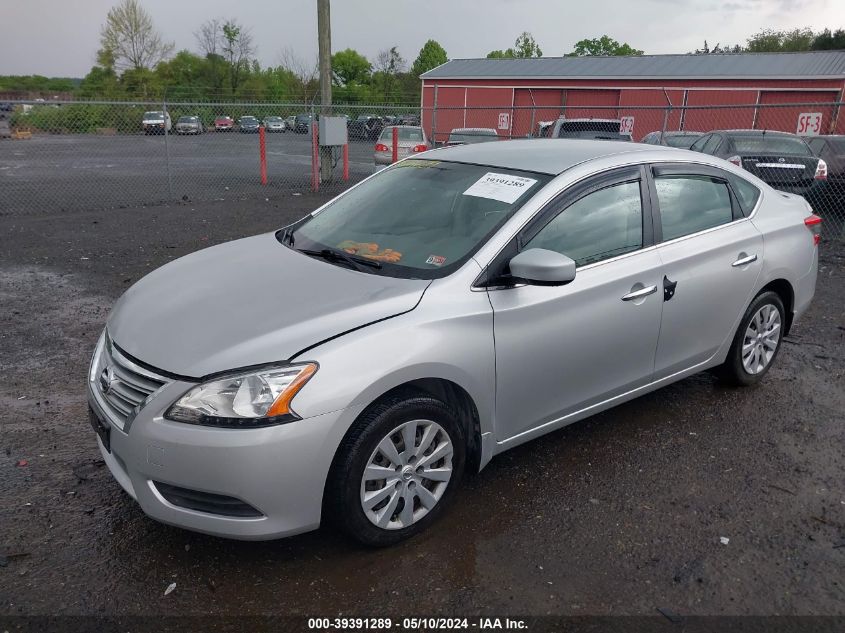 2013 Nissan Sentra Sv VIN: 3N1AB7APXDL752772 Lot: 39391289