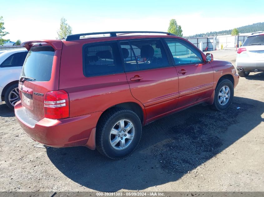 2003 Toyota Highlander Limited V6 VIN: JTEHF21A030133071 Lot: 39391303