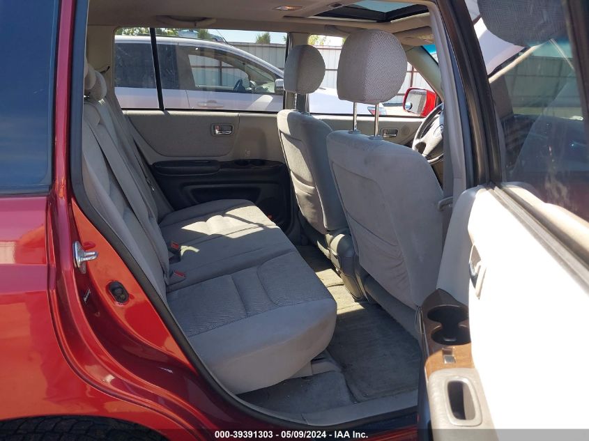 2003 Toyota Highlander Limited V6 VIN: JTEHF21A030133071 Lot: 39391303