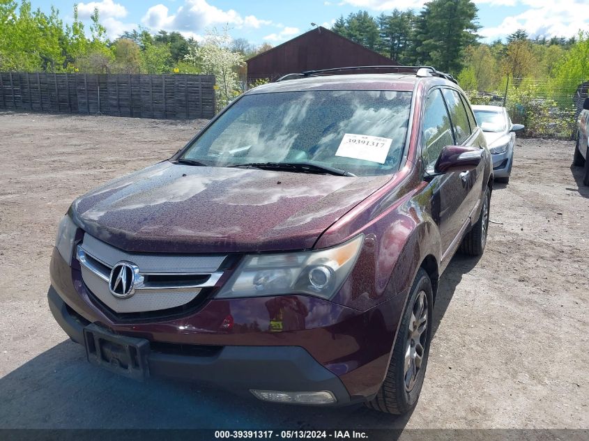 2007 Acura Mdx Technology Package VIN: 2HNYD28457H550143 Lot: 39391317