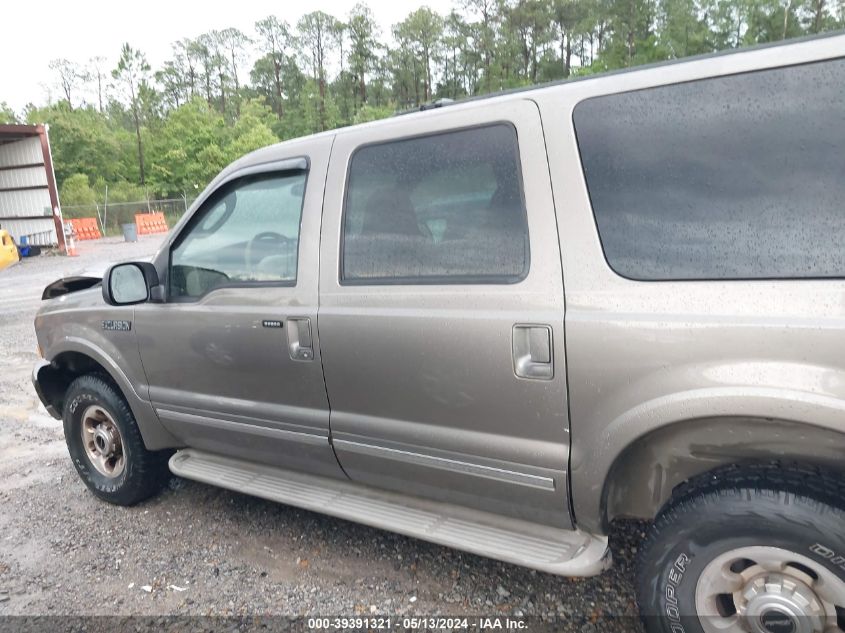 2003 Ford Excursion Limited VIN: 1FMNU43S33EB55692 Lot: 39391321