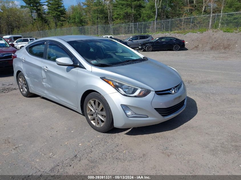 2014 Hyundai Elantra Se VIN: 5NPDH4AE0EH490042 Lot: 39391331