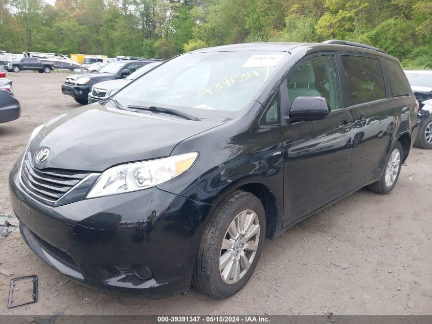 5TDJZ3DCXHS186347 2017 TOYOTA SIENNA - Image 2