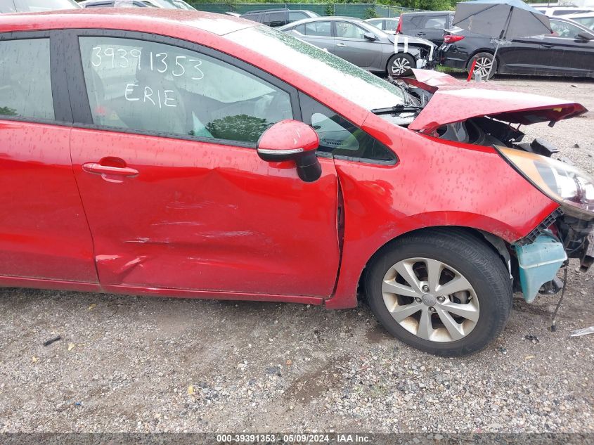 2013 Kia Rio Ex VIN: KNADN5A34D6281440 Lot: 39391353