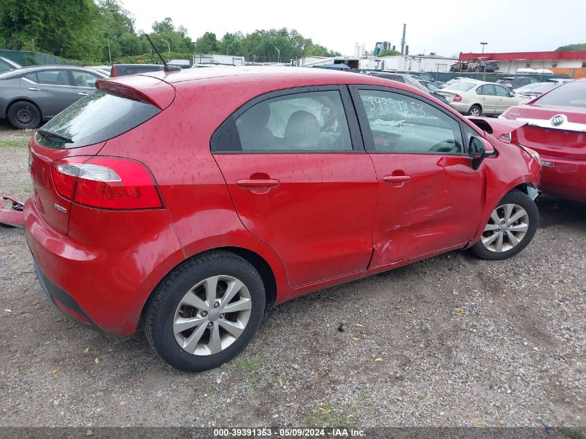 2013 Kia Rio Ex VIN: KNADN5A34D6281440 Lot: 39391353