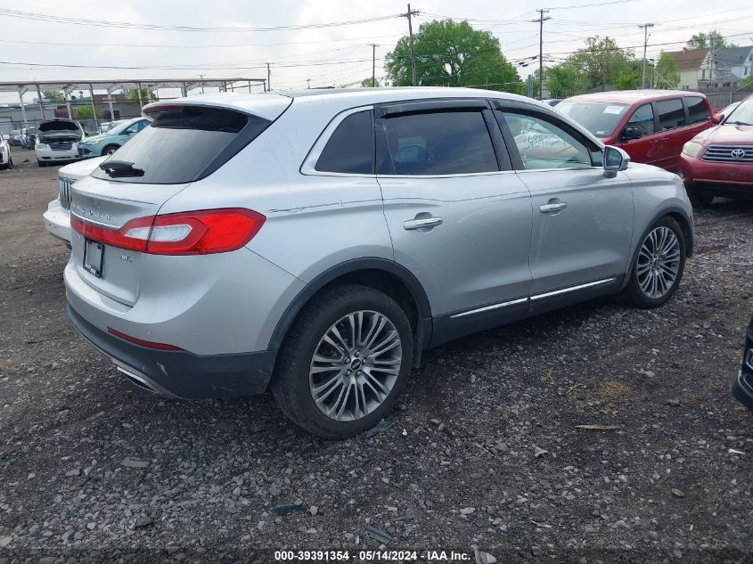 2016 Lincoln Mkx Reserve VIN: 2LMTJ8LR4GBL53319 Lot: 39391354