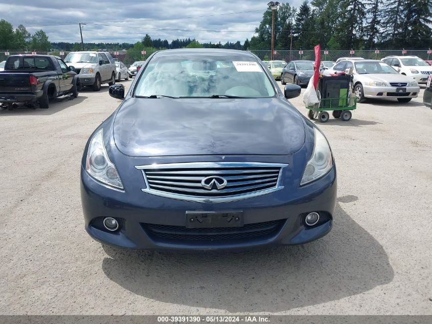 2011 Infiniti G37X VIN: JN1CV6AR7BM401526 Lot: 39391390