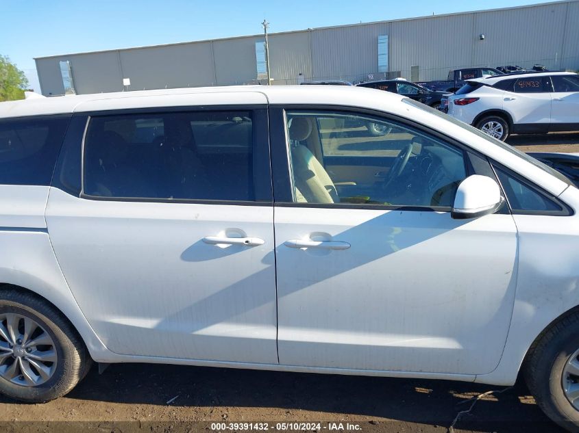 2019 Kia Sedona Lx VIN: KNDMB5C14K6567440 Lot: 39391432