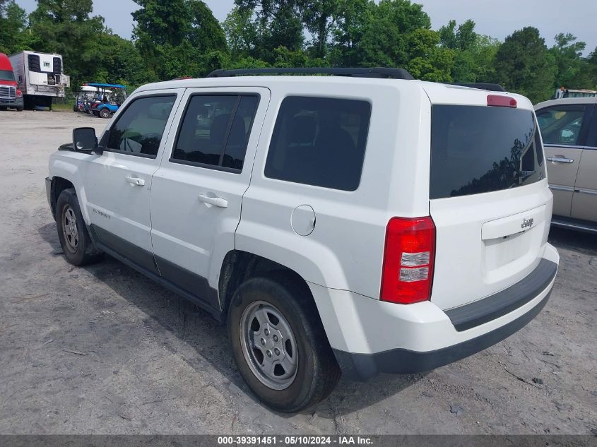 2014 Jeep Patriot Sport VIN: 1C4NJPBAXED699803 Lot: 39391451