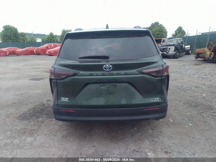 2023 Toyota Sienna Le VIN: 5TDKRKEC5PS137682 Lot: 39391463