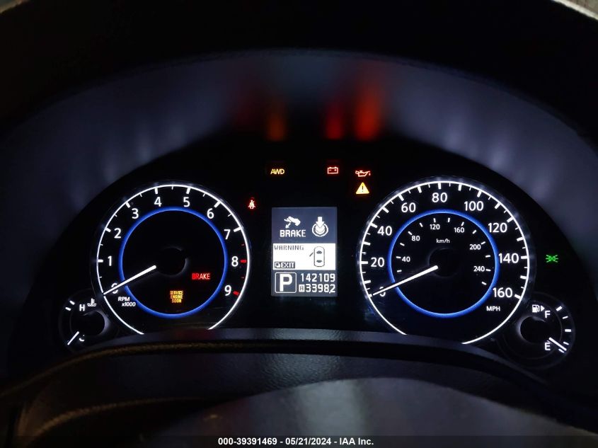 2012 Infiniti G37X Limited Edition VIN: JN1CV6ARXCM672565 Lot: 39391469