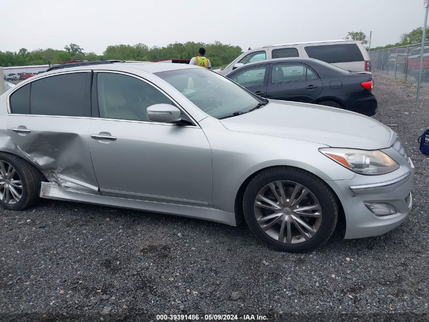 2012 Hyundai Genesis 3.8 VIN: KMHGC4DD3CU208327 Lot: 39391486