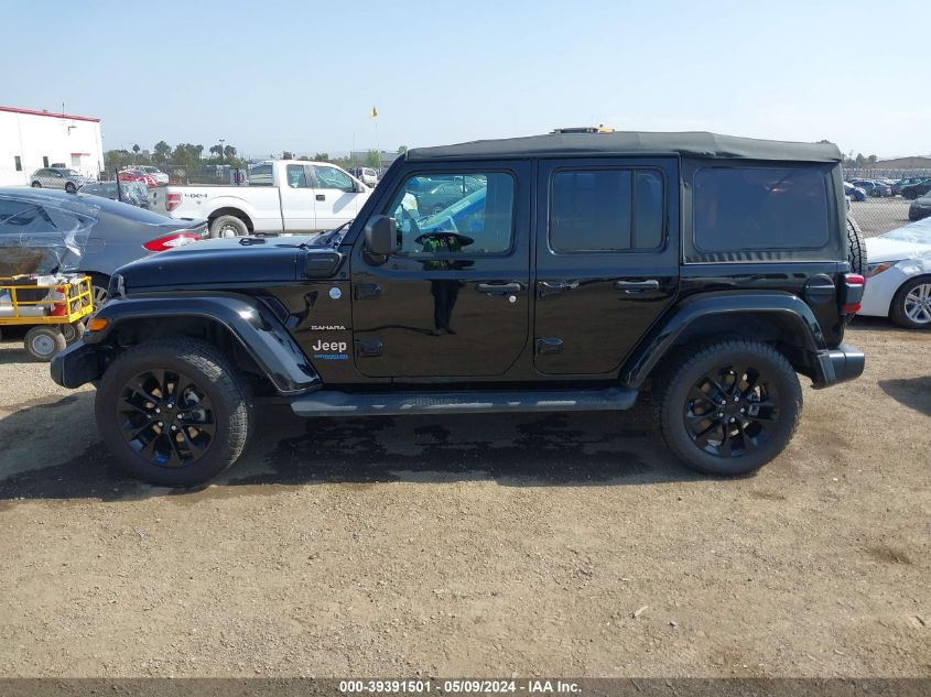 2022 Jeep Wrangler 4Xe Unlimited Sahara 4X4 VIN: 1C4JJXP69NW152979 Lot: 39391501