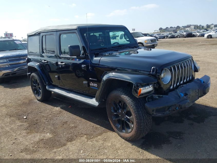 2022 Jeep Wrangler 4Xe Unlimited Sahara 4X4 VIN: 1C4JJXP69NW152979 Lot: 39391501