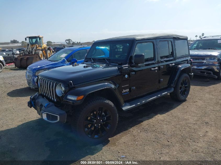 2022 Jeep Wrangler 4Xe Unlimited Sahara 4X4 VIN: 1C4JJXP69NW152979 Lot: 39391501