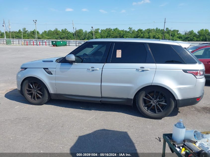 2015 Land Rover Range Rover Sport Sc VIN: SALWR2VF4FA603537 Lot: 39391504