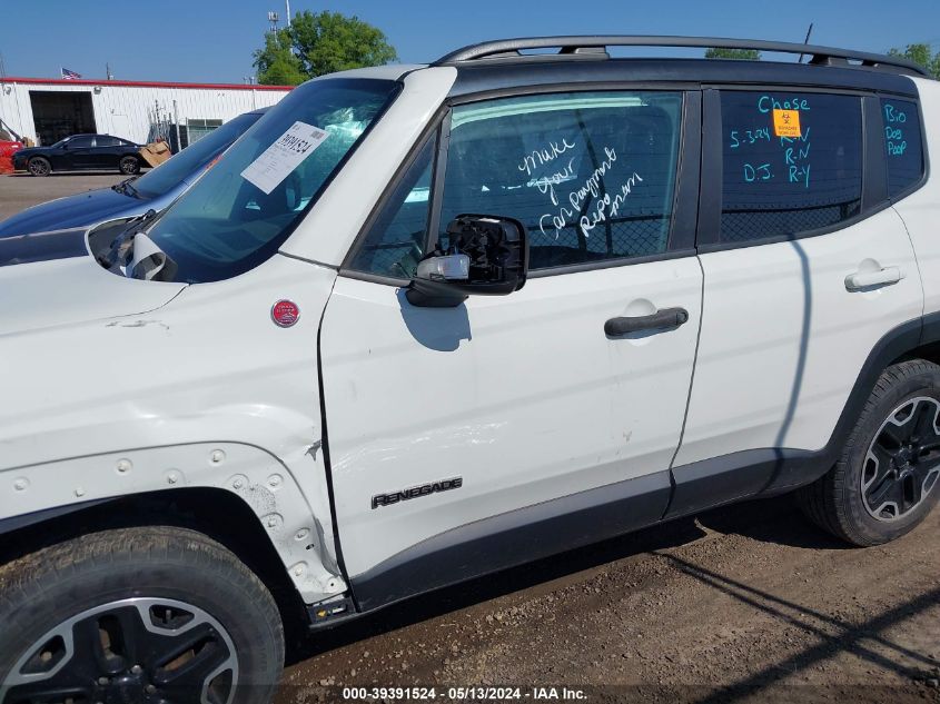 2016 Jeep Renegade Trailhawk VIN: ZACCJBCT6GPD15448 Lot: 39391524