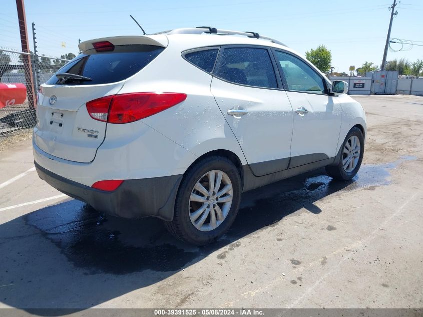 2012 Hyundai Tucson Limited VIN: KM8JU3AC5CU530704 Lot: 39391525