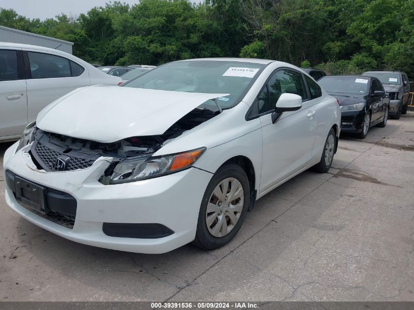 2012 Honda Civic Lx VIN: 2HGFG3B58CH534624 Lot: 39391536