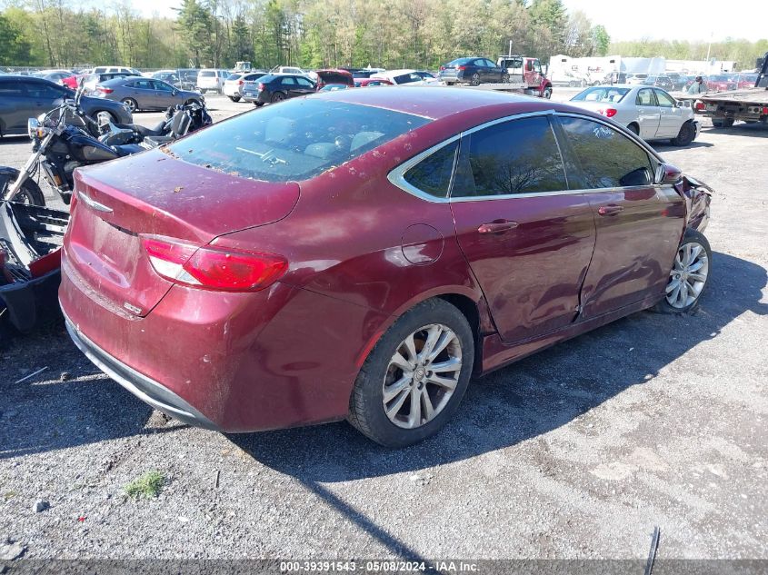 2016 Chrysler 200 Limited VIN: 1C3CCCABXGN141519 Lot: 39391543