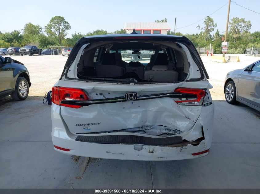 2021 Honda Odyssey Ex VIN: 5FNRL6H53MB044485 Lot: 39391568