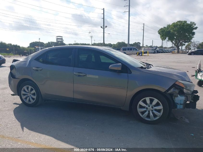 2016 Toyota Corolla Le VIN: 2T1BURHE8GC565744 Lot: 39391576