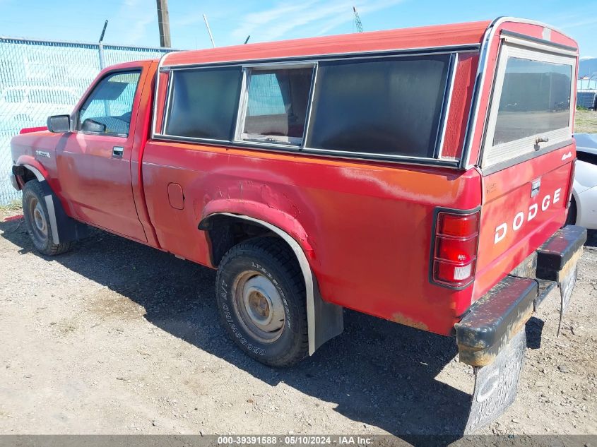 1987 Dodge Dakota VIN: 1B7FN14M0HS453727 Lot: 39391588