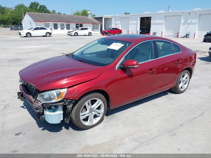 2014 Volvo S60 T5/T5 Platinum/T5 Premier/T5 Premier Plus VIN: YV1612FH2E2290635 Lot: 39391603