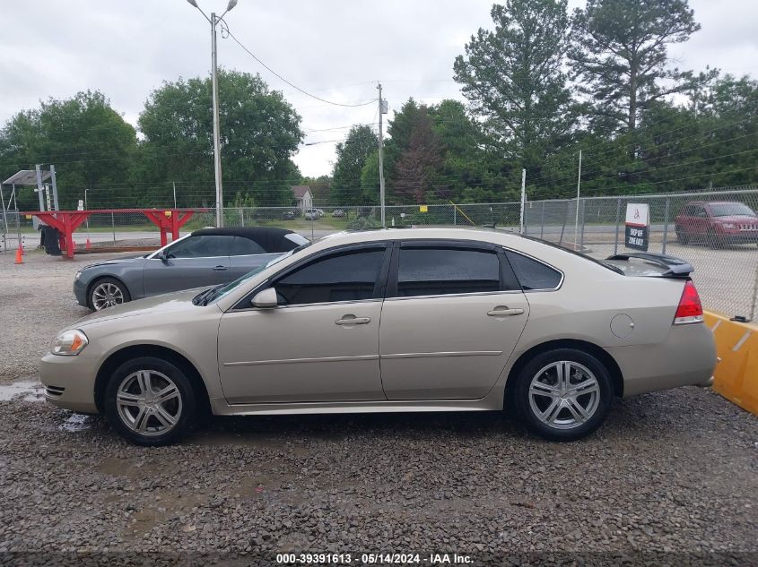 2012 Chevrolet Impala Lt VIN: 2G1WG5E35C1136308 Lot: 39391613