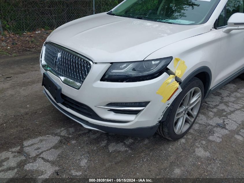 2019 Lincoln Mkc Reserve VIN: 5LMCJ3D94KUL11648 Lot: 39391641