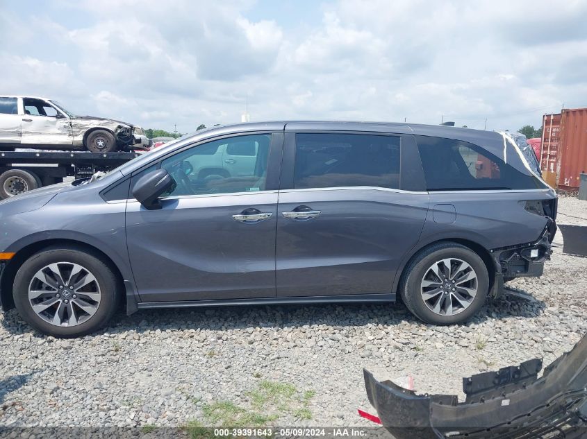 2022 Honda Odyssey Ex-L VIN: 5FNRL6H77NB049949 Lot: 39391643